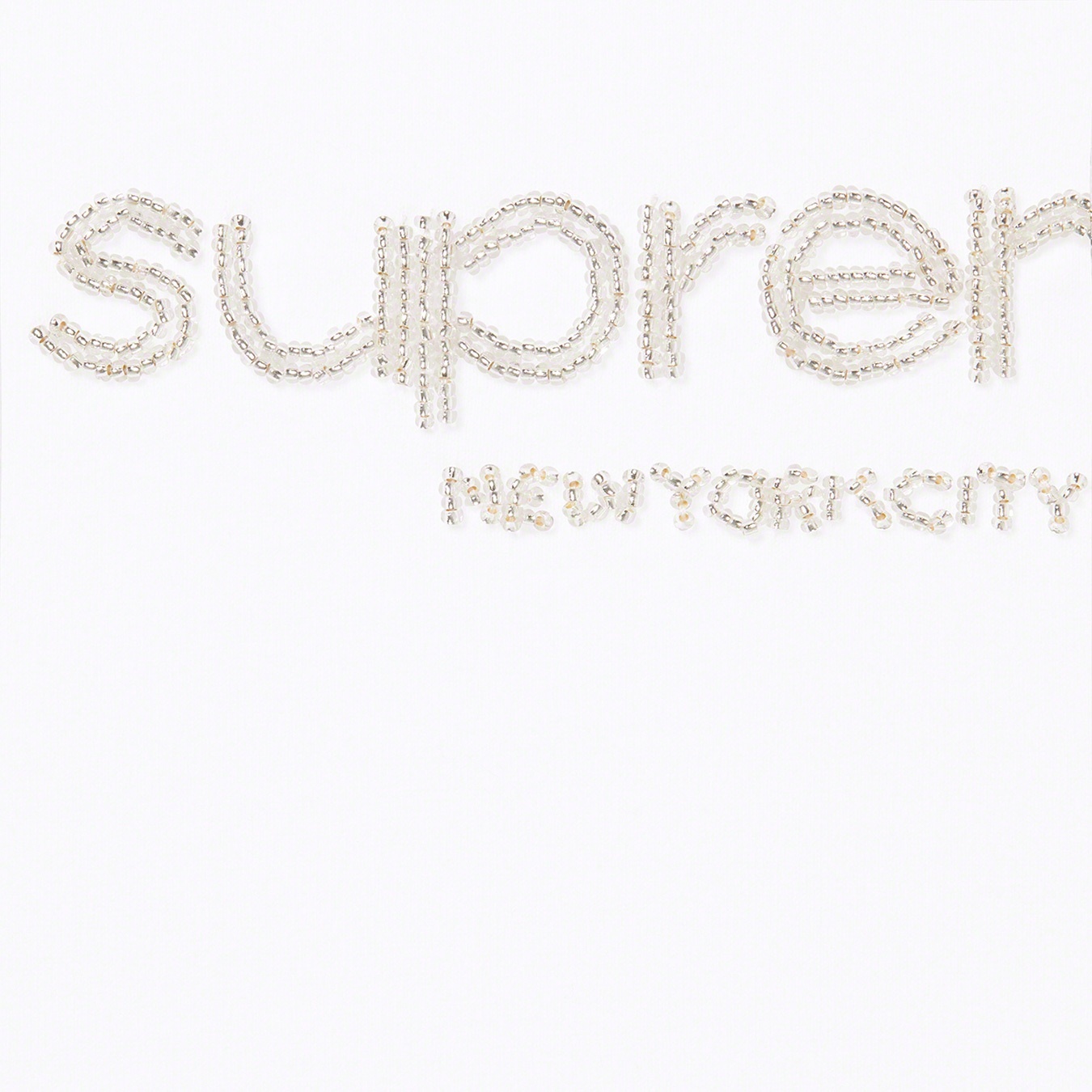 Beaded Logo S/S Top view 11